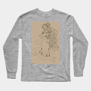 Art Nouveau Lady Long Sleeve T-Shirt